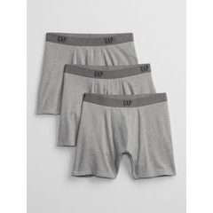 GAP 701135-01 Boxerky GAP logo, 3 ks Šedá