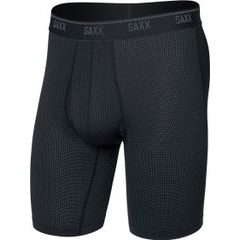 SAXX QUEST QUICK-DRY MESH LONG BB FLY, black