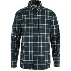 FJÄLLRÄVEN Abisko Hike Shirt LS M Dark Navy-Chalk White