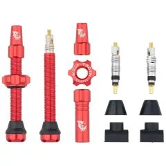 WOLF TOOTH Tubeless Valve Stem Kit 44mm červená