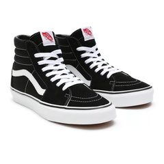 VANS SK8-HI, BLACK/BLACK/WHITE vel 35