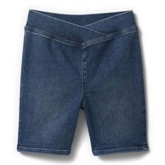 GAP 740947-00 Dětské džínové biker shorts Tmavě modrá