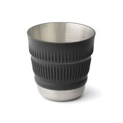 SEA TO SUMMIT Detour Stainless Steel Collapsible Mug, Beluga Black