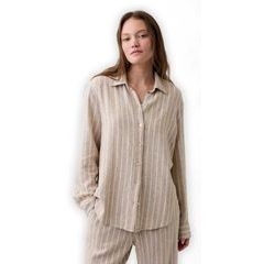 GAP 889120-05 Košile z lněné směsi Easy Shirt Béžová