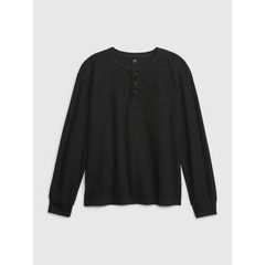 GAP 736038-00 Dětské tričko s kapsičkou Černá