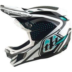 TROY LEE DESIGNS D4 POLYACRYLITE MIPS THE LINE CHARCOAL / WHITE