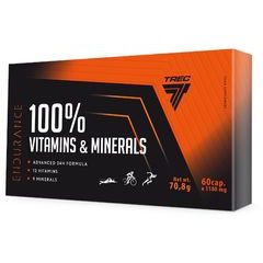TREC NUTRITION Endurance 100% Vitamins & Minerals - 60 kapslí