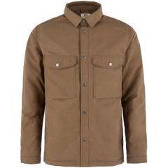 FJÄLLRÄVEN Övik Down Shirt Jacket M Wood Brown