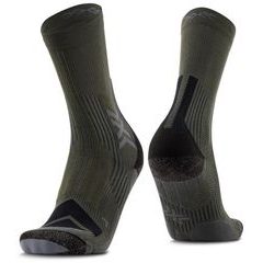 X-BIONIC X-SOCKS HIKE EXPERT SILVER CREW, dark sage/black