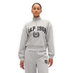 GAP 852841-04 Oversize mikina s logem 1969 VintageSoft Šedá