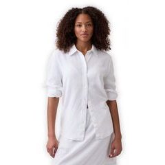 GAP 887679-01 Oversize košile z lněné směsi Easy Shirt Bílá