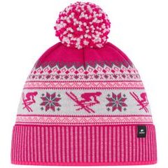 EISBÄR Retroski Pompon MÜ Pink-Grau