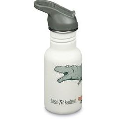 KLEAN KANTEEN Kid Classic Narrow 12oz (w/Flip Seal Sport Cap) - dino skate 355 ml