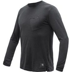 SENSOR MERINO AIR traveller pánské triko dl.rukáv černá