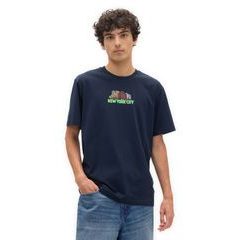 GAP 889483-00 Tričko s potiskem Everyday Soft Tmavě modrá