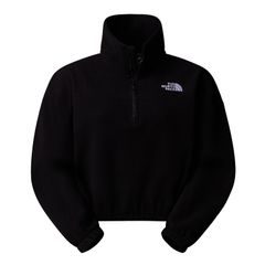 THE NORTH FACE W 100 GLACIER HALF ZIP FLEECE, TNF BLACK