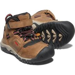 KEEN RIDGE FLEX MID WP CHILDREN bison/red carpet