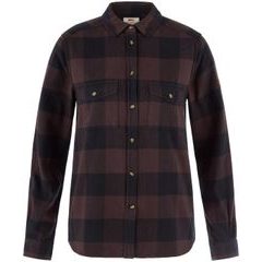 FJÄLLRÄVEN Övik Heavy Flannel Shirt W Black Oak-Black