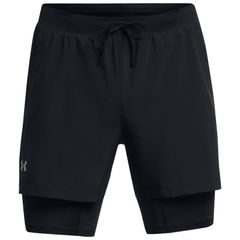 UNDER ARMOUR LAUNCH 5'' 2in1 SHORT, Black / Black / Reflective