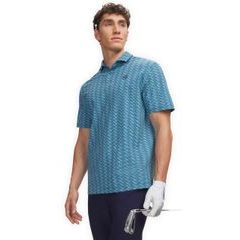 UNDER ARMOUR Drive Chill Printed Polo-BLU