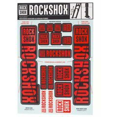 ROCK SHOX DECAL KIT 35MM DC OXY RED