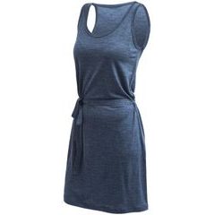 SENSOR MERINO LITE šaty bez rukávu mottled blue