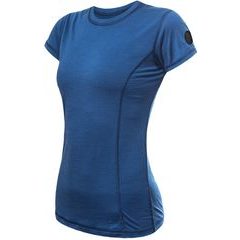 SENSOR MERINO AIR dámské triko kr.rukáv tm.modrá