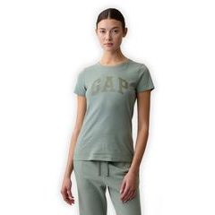 GAP 729555-21 Tričko s logem Zelená