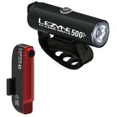 LEZYNE CLASSIC DRIVE 500+ / STICK+ DRIVE PAIR / SATIN BLACK / BLACK