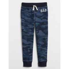 GAP 550068-00 Dětské tepláky fleece logo army Tmavě modrá