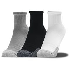 UNDER ARMOUR Heatgear Quarter 3pk grey