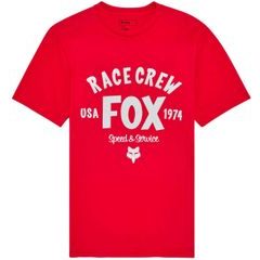 FOX Slogan S Prem Tee Flame Red