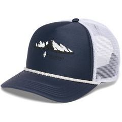 BLACK DIAMOND FLAT BILL TRUCKER HAT Charcoal-White Mountainscape