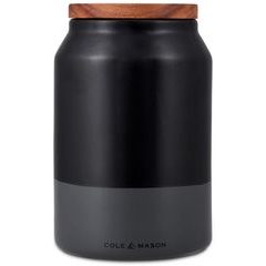 COLE&MASON Dóza Hinxton Ceramic střední 18 cm černá