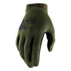 100% RIDECAMP Gloves Army Green/Black