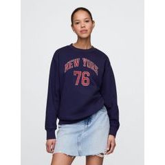 GAP 778455-00 Oversize mikina VintageSoft Americana Tmavě modrá