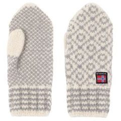 DEVOLD Svalbard Wool Mitten, Offwhite/Grey