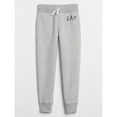 GAP 550068-04 Dětské tepláky fleece logo joggers Šedá