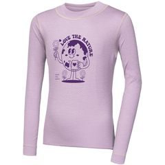 SENSOR MERINO DF PLANET dětské triko dl.rukáv mystic violet