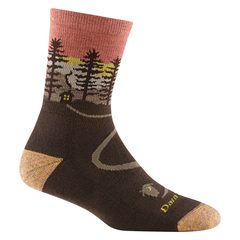 DARN TOUGH NORTHWOODS MICRO CREW MIDWEIGHT WITH CUSHION, earth