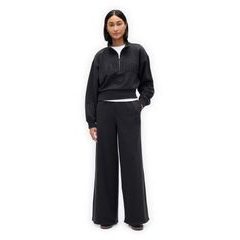 GAP 852838-01 Tepláky High Rise Baggy VintageSoft Černá