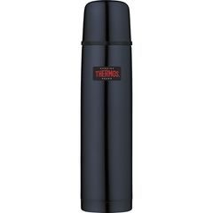 THERMOS Termoska s tlačítkovým uzávěrem a šálkem 1000 ml tmavě modrá