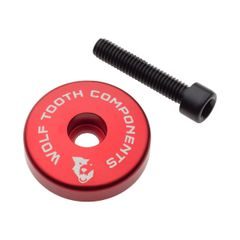 WOLF TOOTH ULTRALIGHT STEM CAP červená + 5mm spacer
