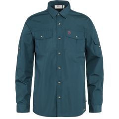 FJÄLLRÄVEN Singi Trekking Shirt LS M Mountain Blue