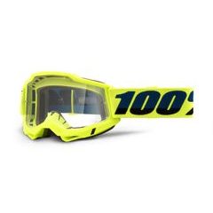 100% ACCURI 2 Goggle - Fluo/Yellow - Clear Lens
