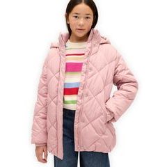 GAP 819589-02 Dětský prošívaný kabát PrimaLoft® Růžová