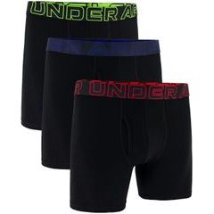 UNDER ARMOUR M UA Perf Cotton 6in (3ks) černá-004