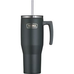 THERMOS Refreshing s madlem a brčkem 1,1l - matná černá