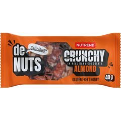 NUTREND Denuts Crunchy, tyčinka, 40 g mandle