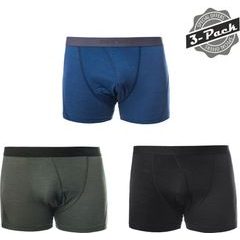 SENSOR MERINO AIR 3-PACK pánské trenky, černá/tm.modrá/olive